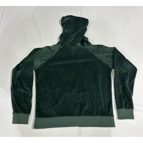 Green Bay Packers Womens Reebok Green Velour Full Zip Hoodie Sweatshirt  LG P1 - Picture 2 of 10